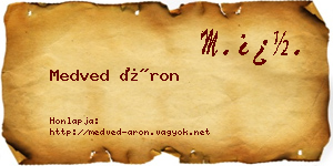 Medved Áron névjegykártya